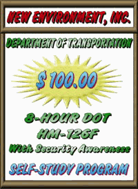 DOT HM-126F Self-Study. We also provide train-the-trainer training, 40-hour hazardous waste worker training, 8-hour hazwoper refresher, 8-hour supervisor and hazard communication (hazcom) training for all industries. We also offer self-study and self study osha hazardous waste operations and emergency response (hazwoper) training, and osha hazardous waste operations and emergency response (hazwoper) train-the-trainer training in English.
