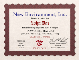 Training Certificate